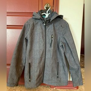 Men’s Grey Buckle sport jacket. Size Large